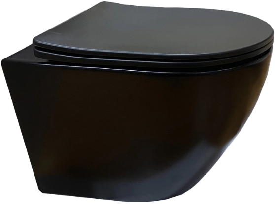Подвесной унитаз Cerutti Sella Aria MB CT9160 безободковый с крышкой SoftClose